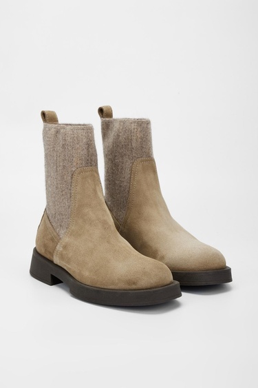  Valmenti Kadın Vizon Süet Hakiki Deri Casual Bot