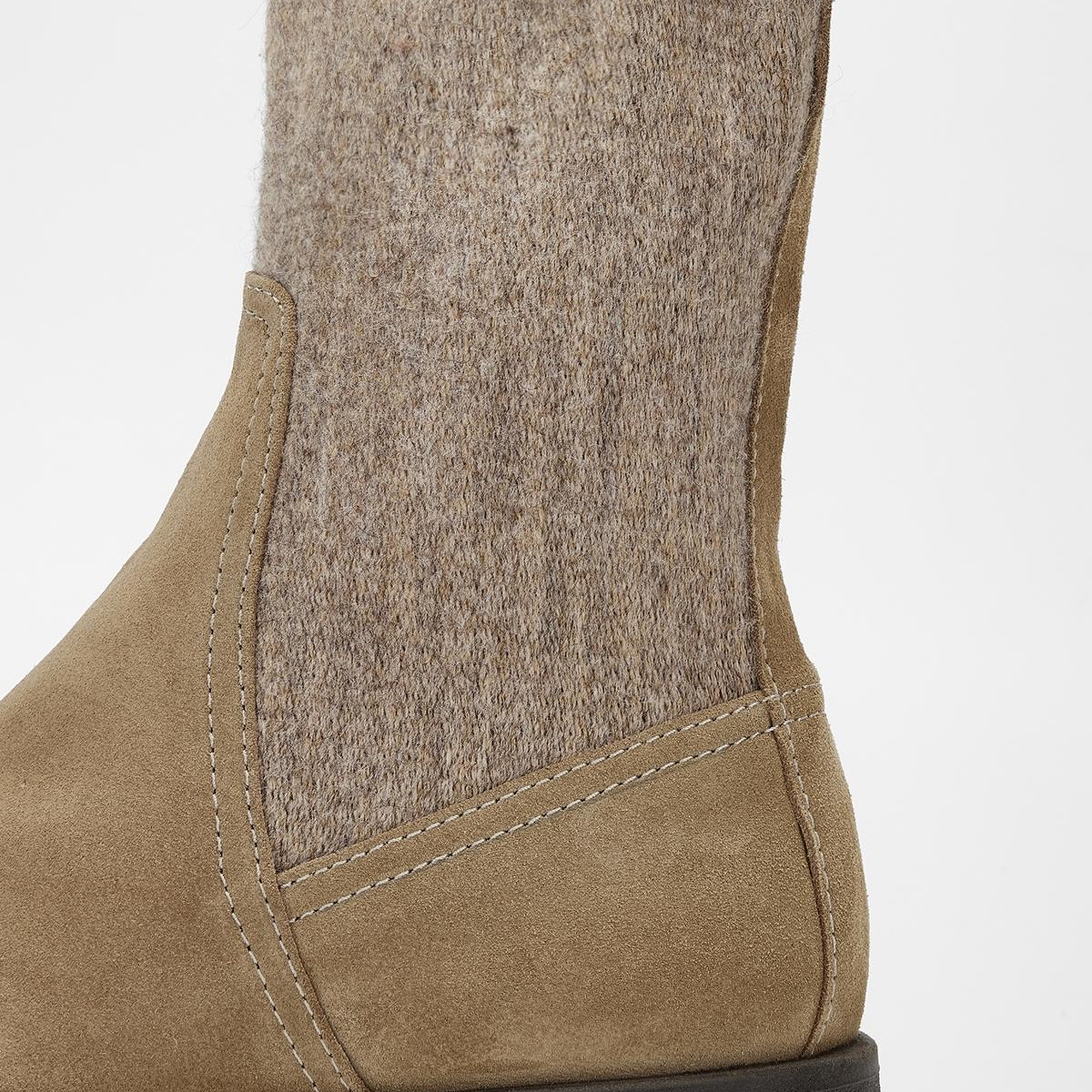 Valmenti Kadın Vizon Süet Hakiki Deri Casual Bot