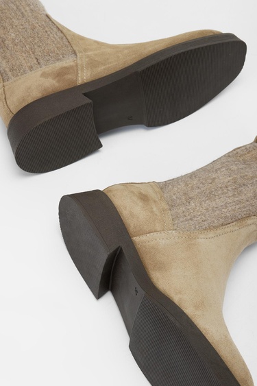  Valmenti Kadın Vizon Süet Hakiki Deri Casual Bot