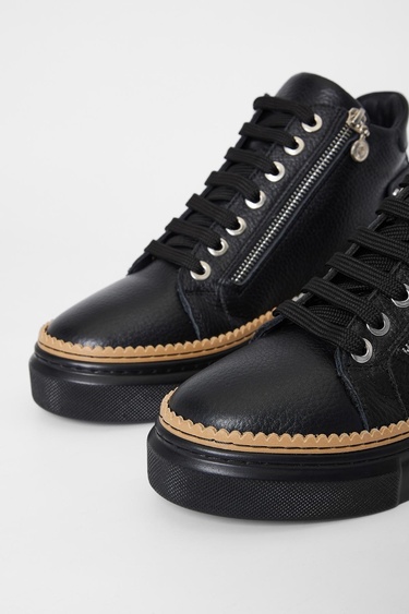  Valmenti Nia Kadın Siyah Floter Hakiki Deri Casual Bot