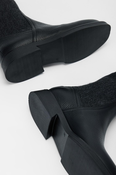  Valmenti Kadın Siyah Floter Hakiki Deri Casual Bot