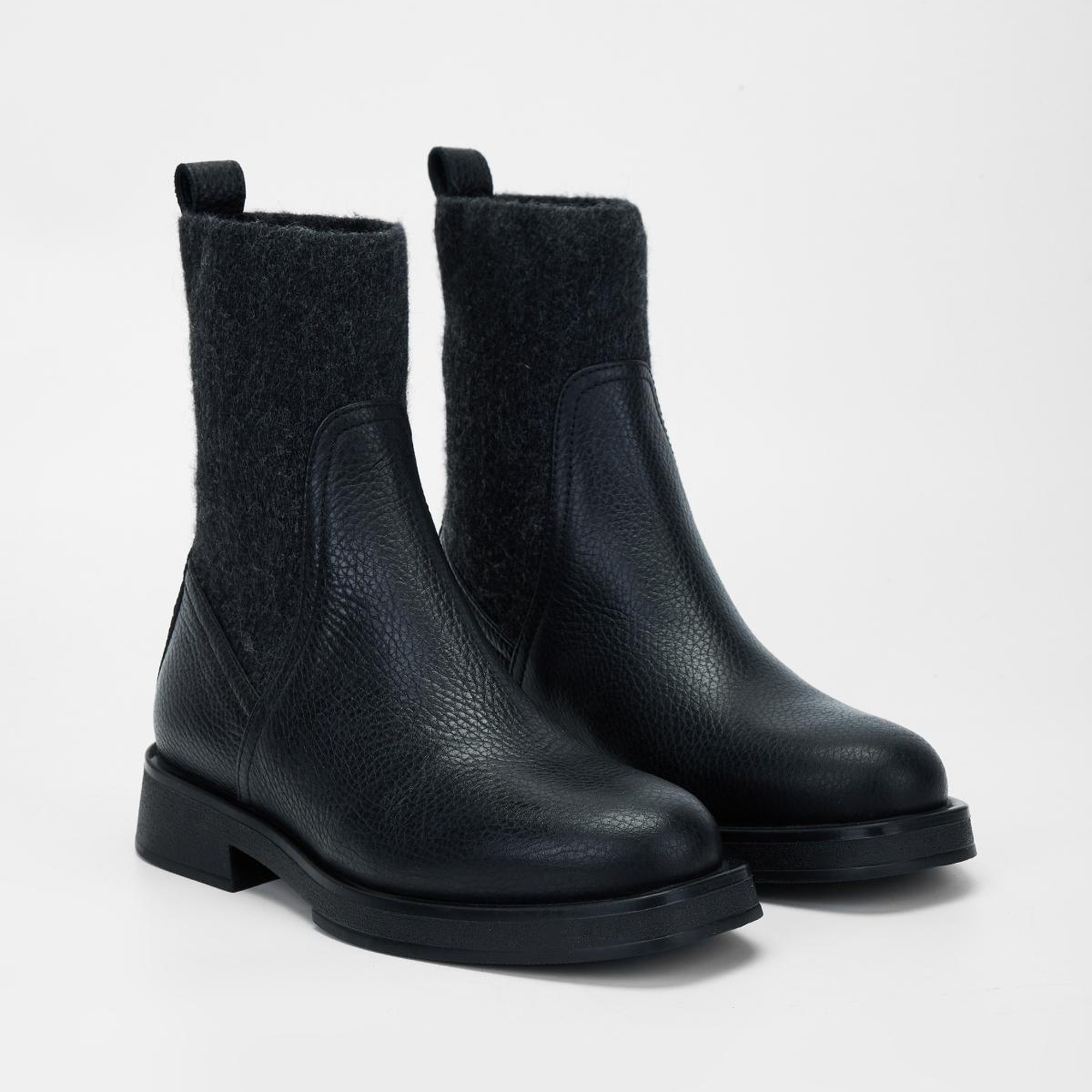 Valmenti Kadın Siyah Floter Hakiki Deri Casual Bot