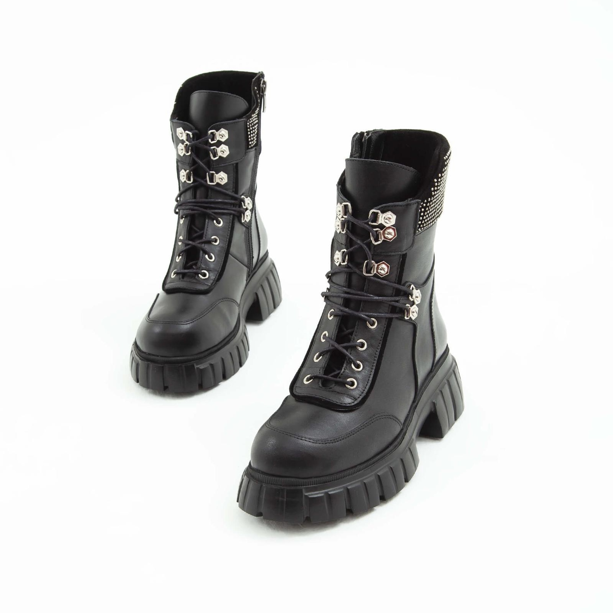 Tamer Tanca Kadın Hakiki Deri Siyah Casual Bot