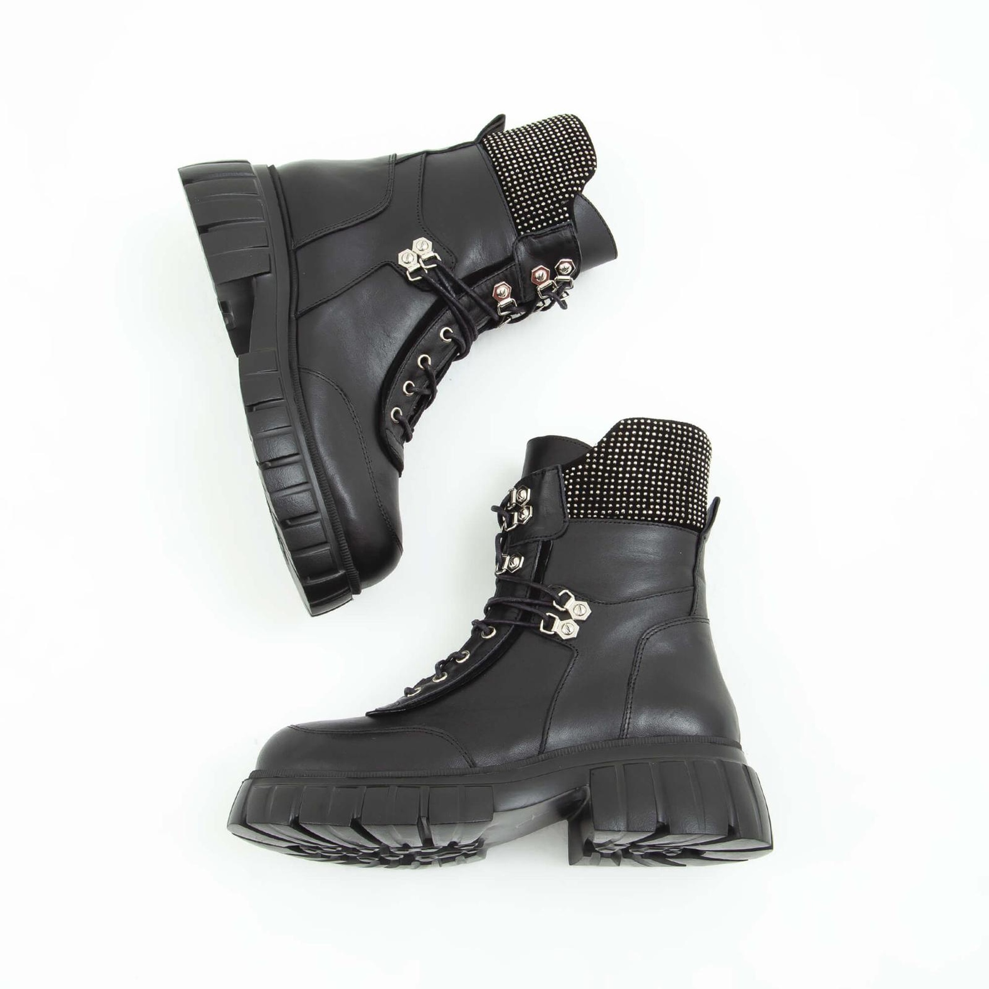 Tamer Tanca Kadın Hakiki Deri Siyah Casual Bot