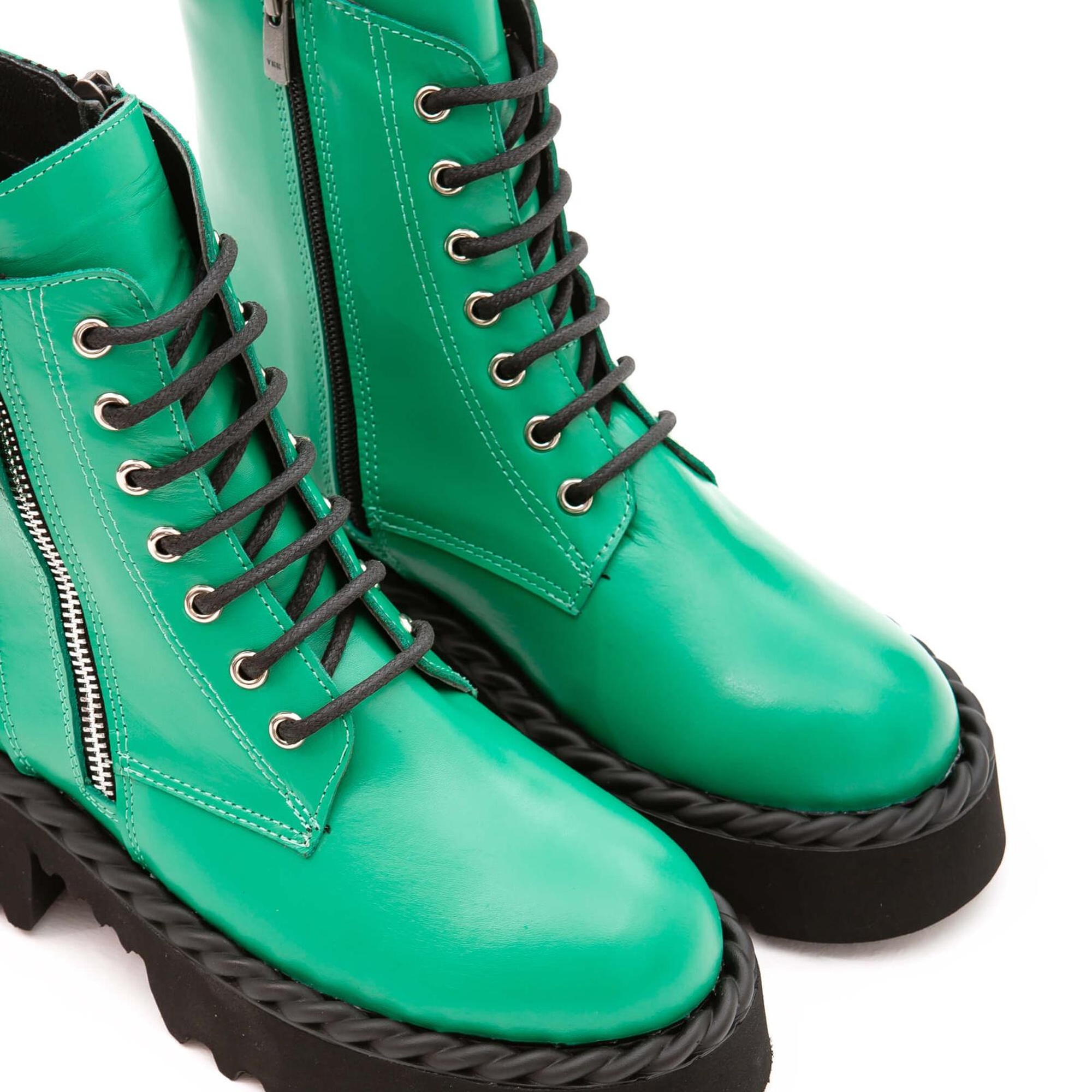 Tamer Tanca Kadın Hakiki Deri Yeşil POSTAL Bot