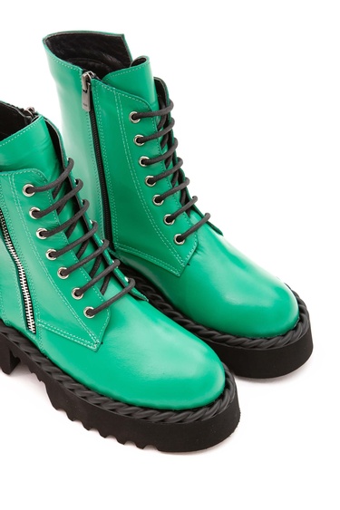  Tamer Tanca Kadın Hakiki Deri Yeşil POSTAL Bot