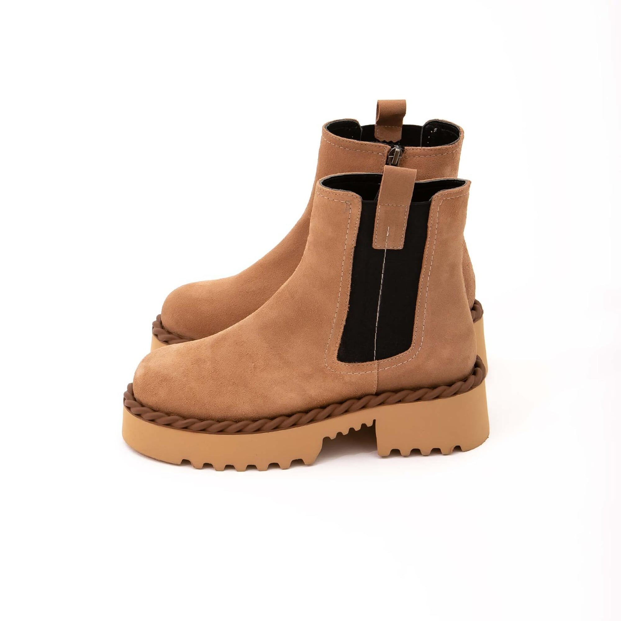 Tamer Tanca Kadın Hakiki Deri Bej Casual Bot