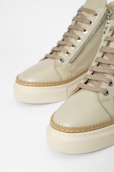  Valmenti Nia Kadın Vizon Floter Hakiki Deri Casual Bot