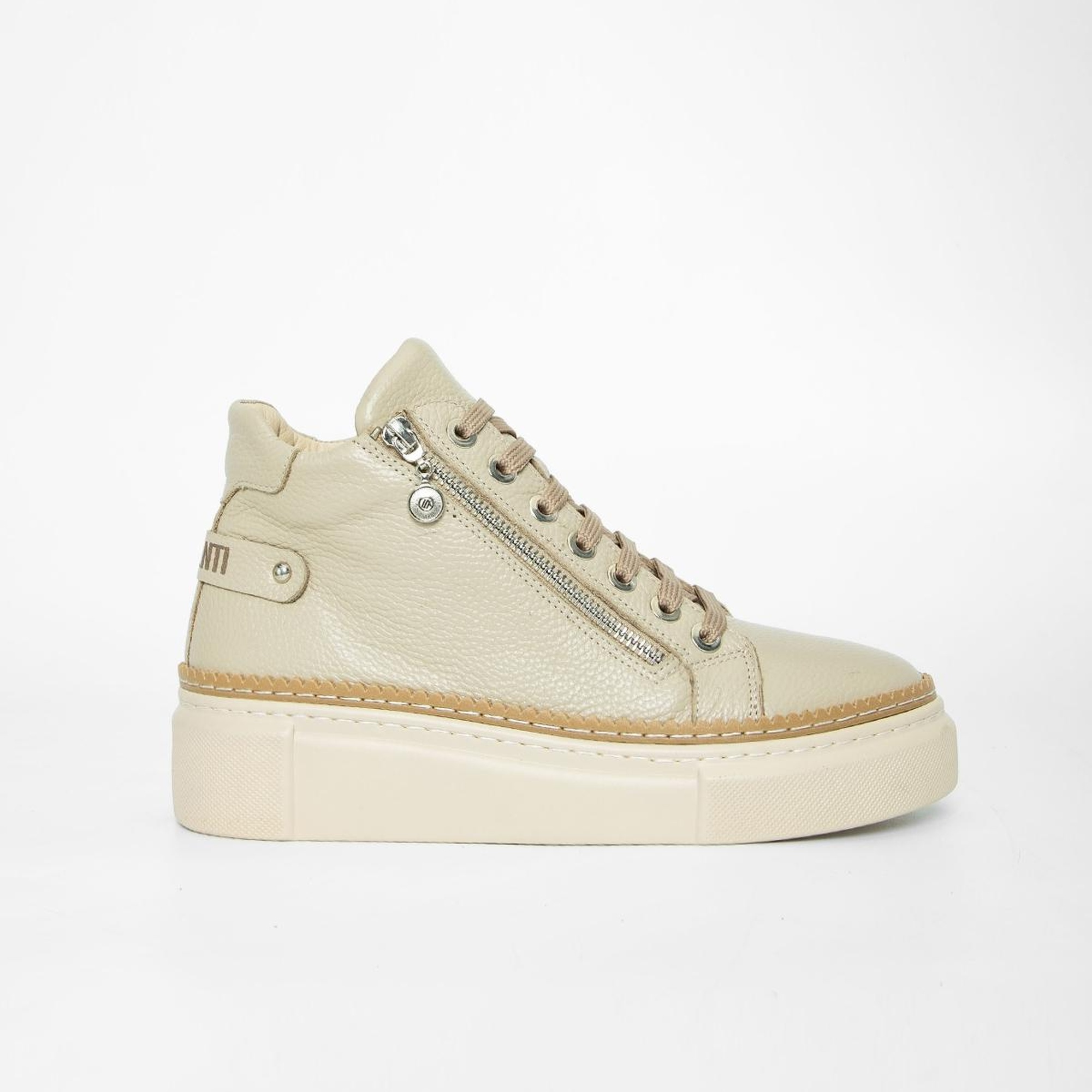 Valmenti Nia Kadın Vizon Floter Hakiki Deri Casual Bot