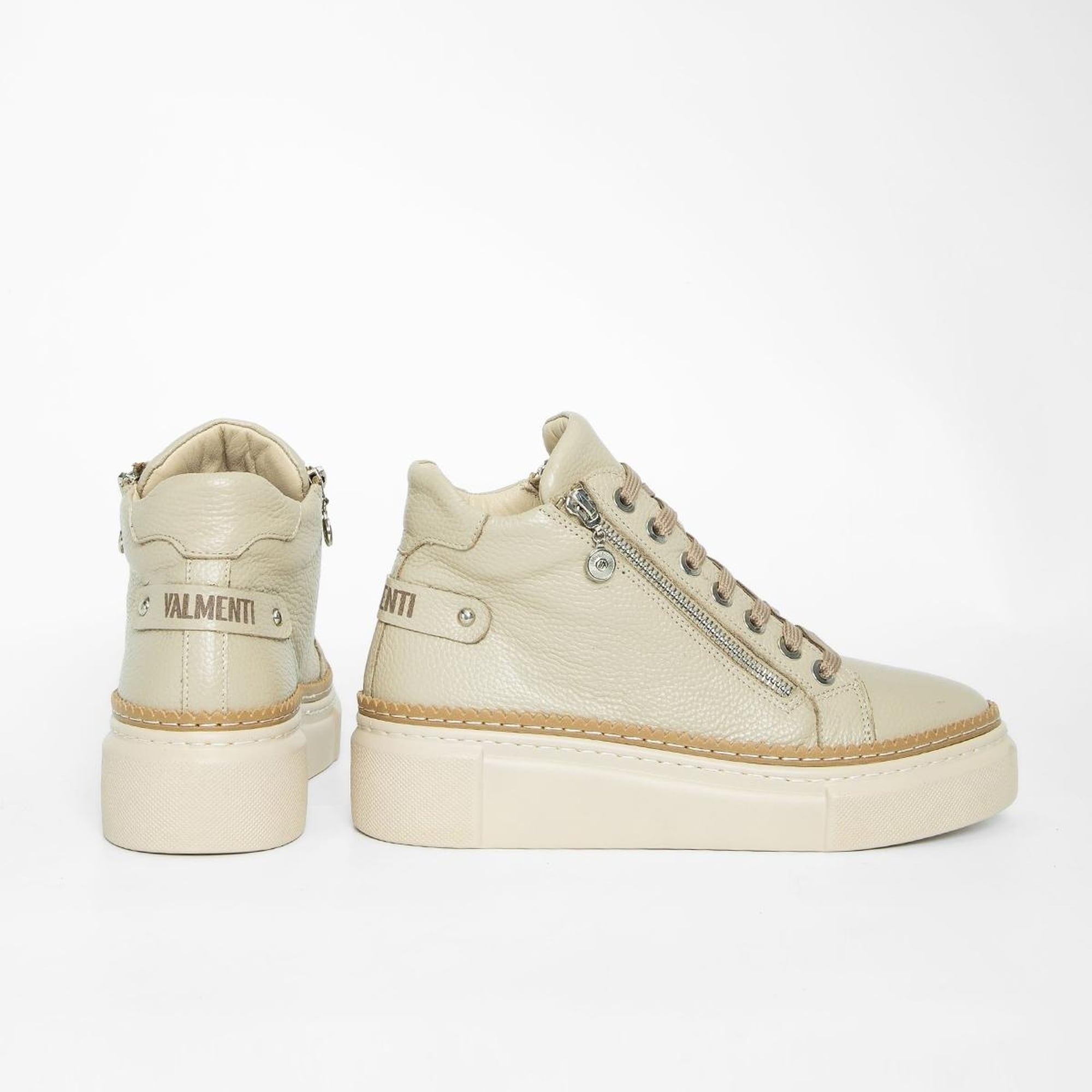 Valmenti Nia Kadın Vizon Floter Hakiki Deri Casual Bot