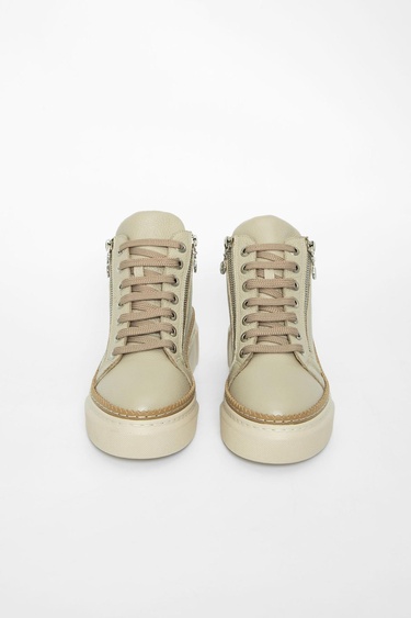  Valmenti Nia Kadın Vizon Floter Hakiki Deri Casual Bot