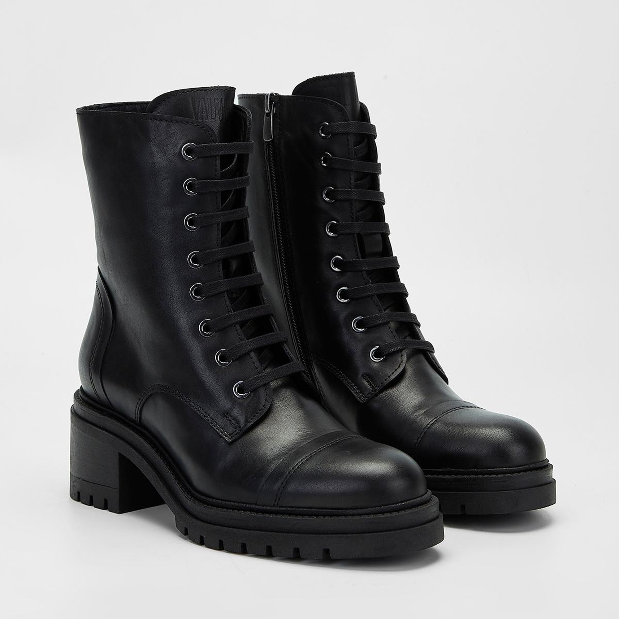 Valmenti Kadın Siyah Hakiki Deri Casual Bot