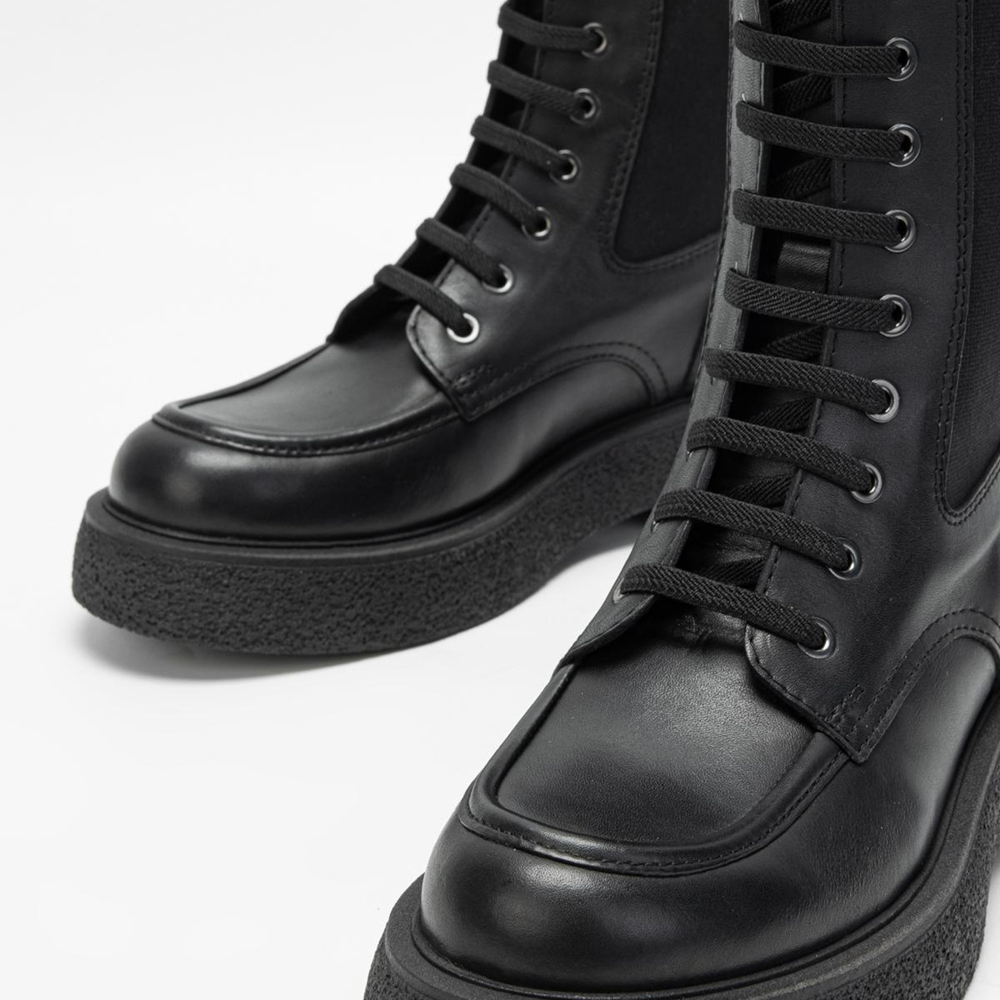 Valmenti Kadın Siyah Hakiki Deri Casual Bot