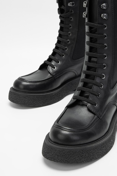  Valmenti Kadın Siyah Hakiki Deri Casual Bot