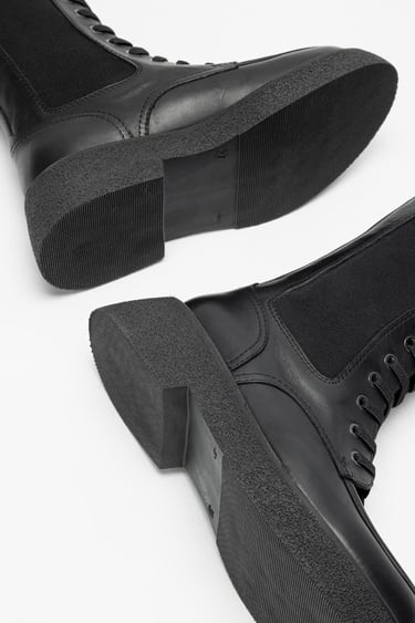  Valmenti Kadın Siyah Hakiki Deri Casual Bot