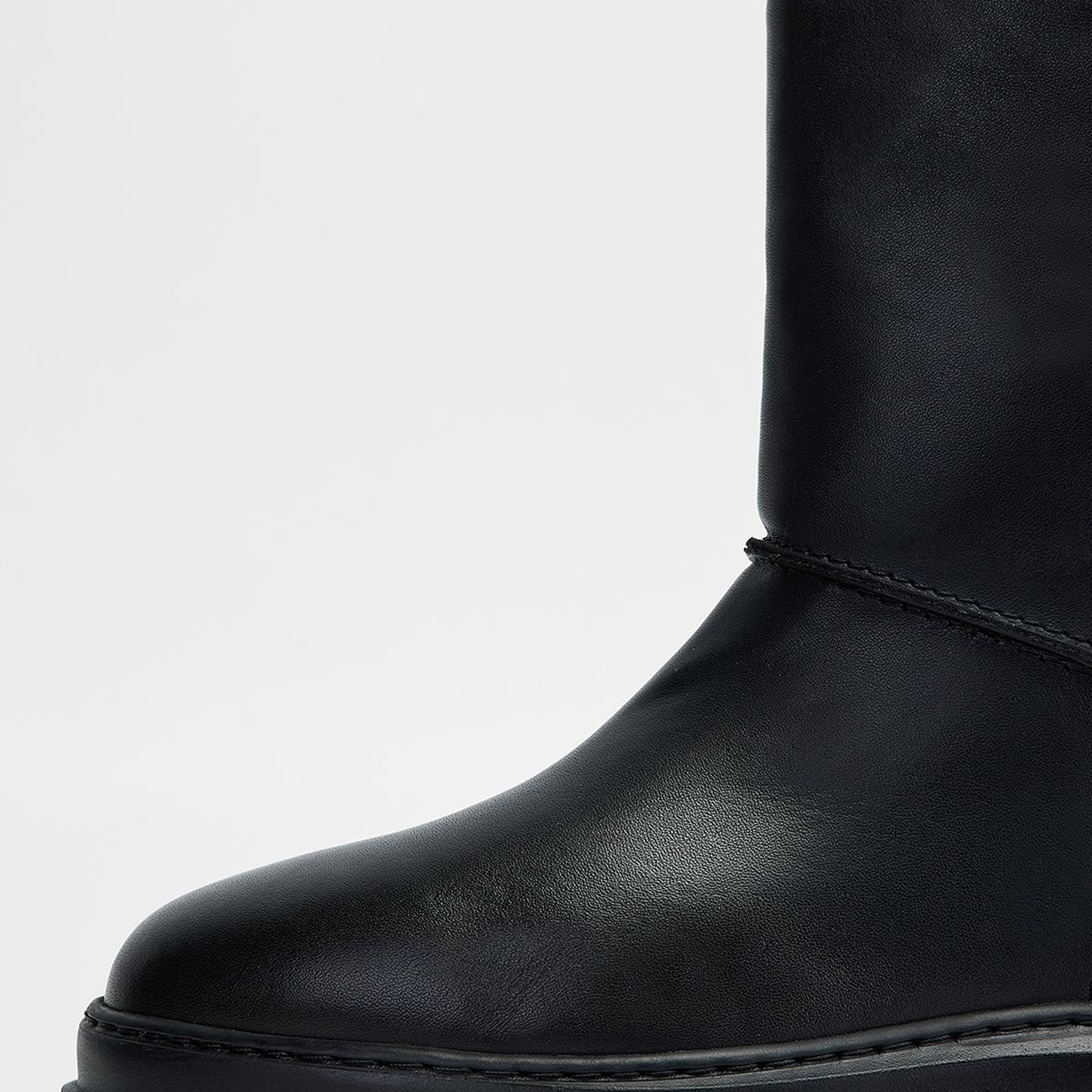 Valmenti Kadın Siyah Hakiki Deri Casual Bot