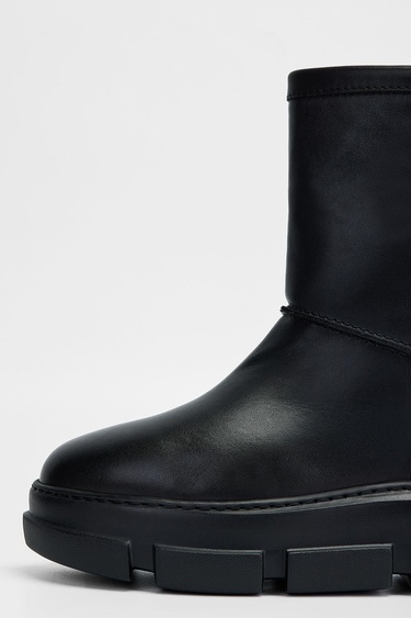  Valmenti Kadın Siyah Hakiki Deri Casual Bot