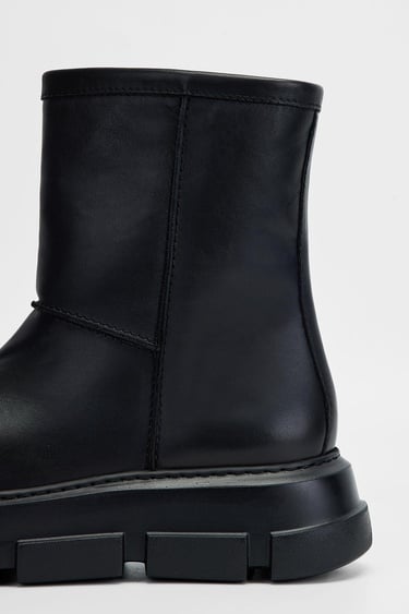  Valmenti Kadın Siyah Hakiki Deri Casual Bot