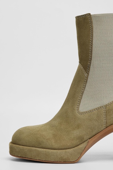  Valmenti Astrid Kadın Bej Süet Hakiki Deri Casual Bot