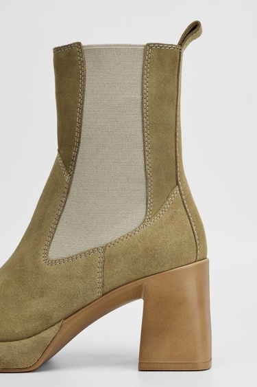  Valmenti Astrid Kadın Bej Süet Hakiki Deri Casual Bot