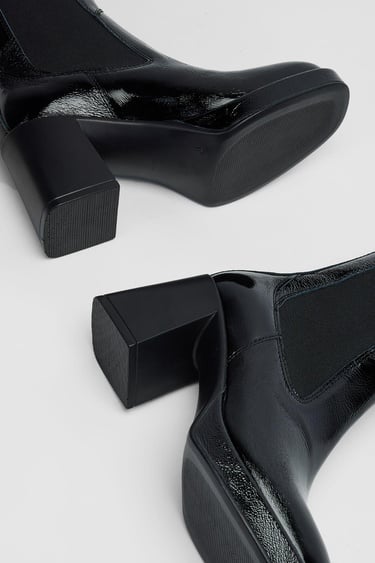  Valmenti Astrid Kadın Siyah Rugan Hakiki Deri Casual Bot