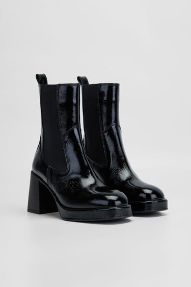  Valmenti Astrid Kadın Siyah Rugan Hakiki Deri Casual Bot