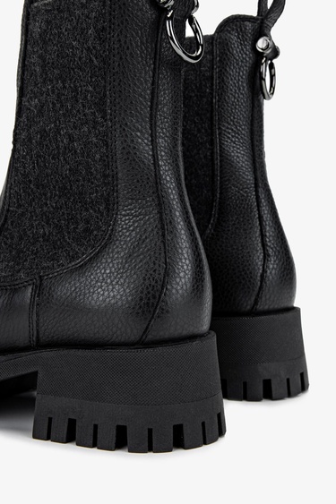  Valmenti Kadın Hakiki Deri Siyah Floter Düz Bot