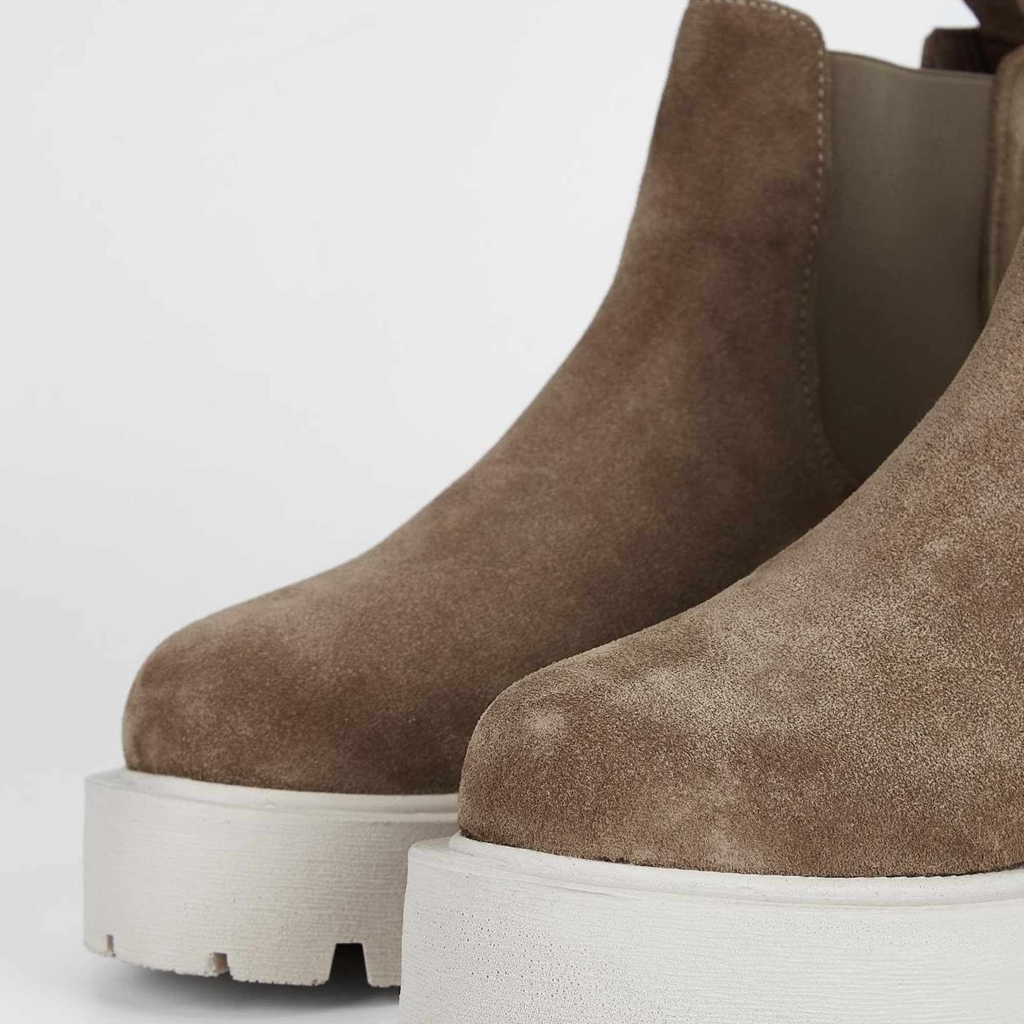 Valmenti Kadın Vizon Süet Hakiki Deri Casual Bot