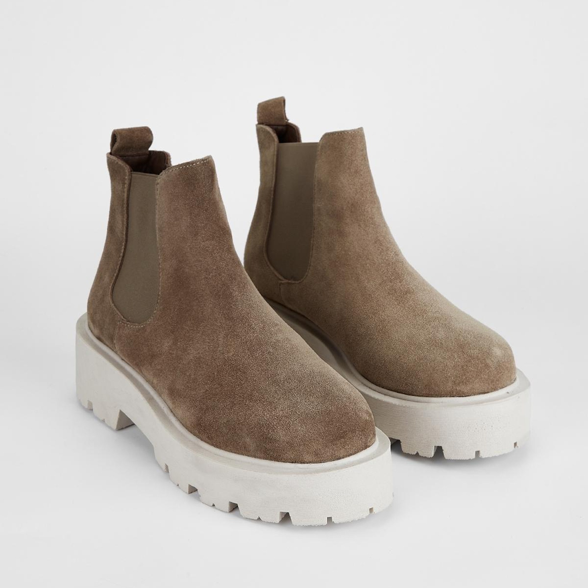 Valmenti Kadın Vizon Süet Hakiki Deri Casual Bot