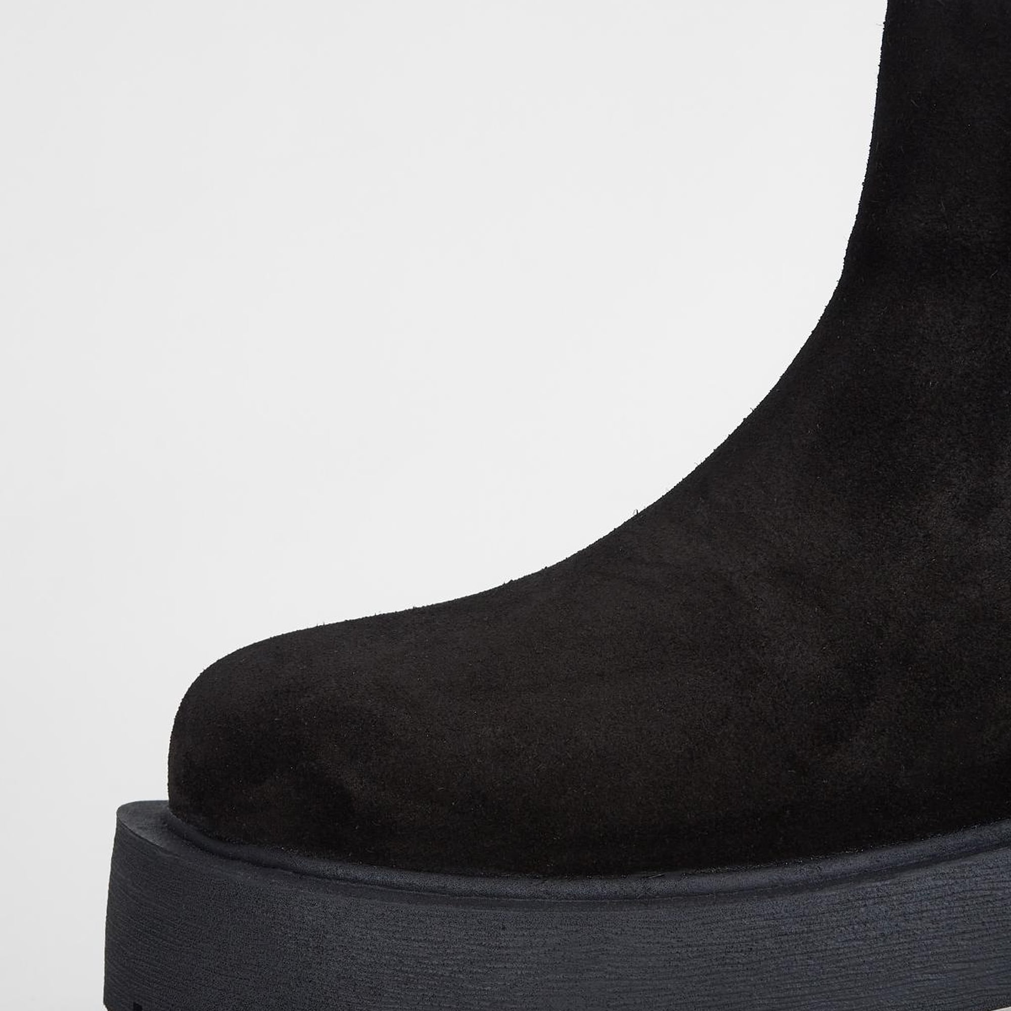 Valmenti Kadın Siyah Süet Hakiki Deri Casual Bot