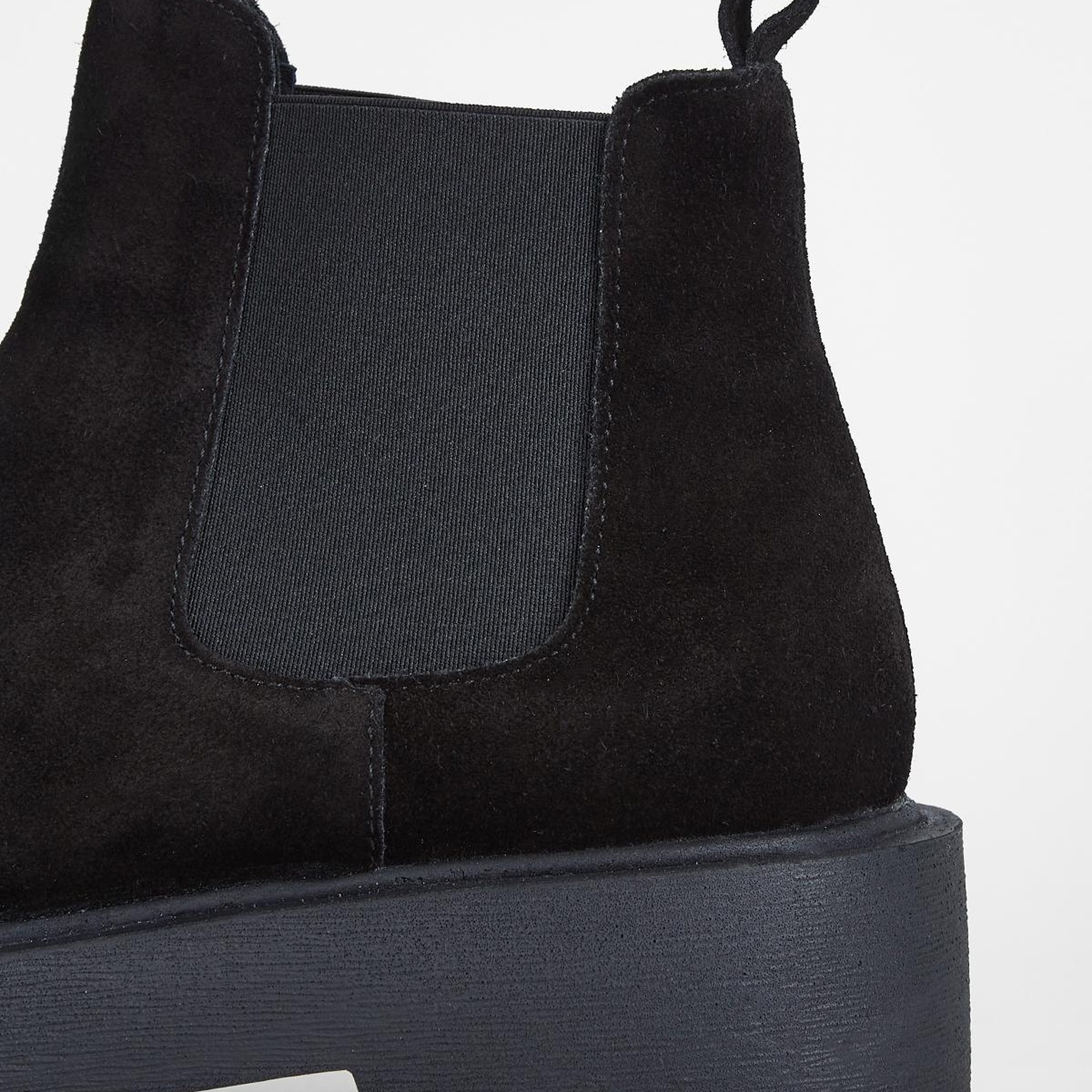 Valmenti Kadın Siyah Süet Hakiki Deri Casual Bot