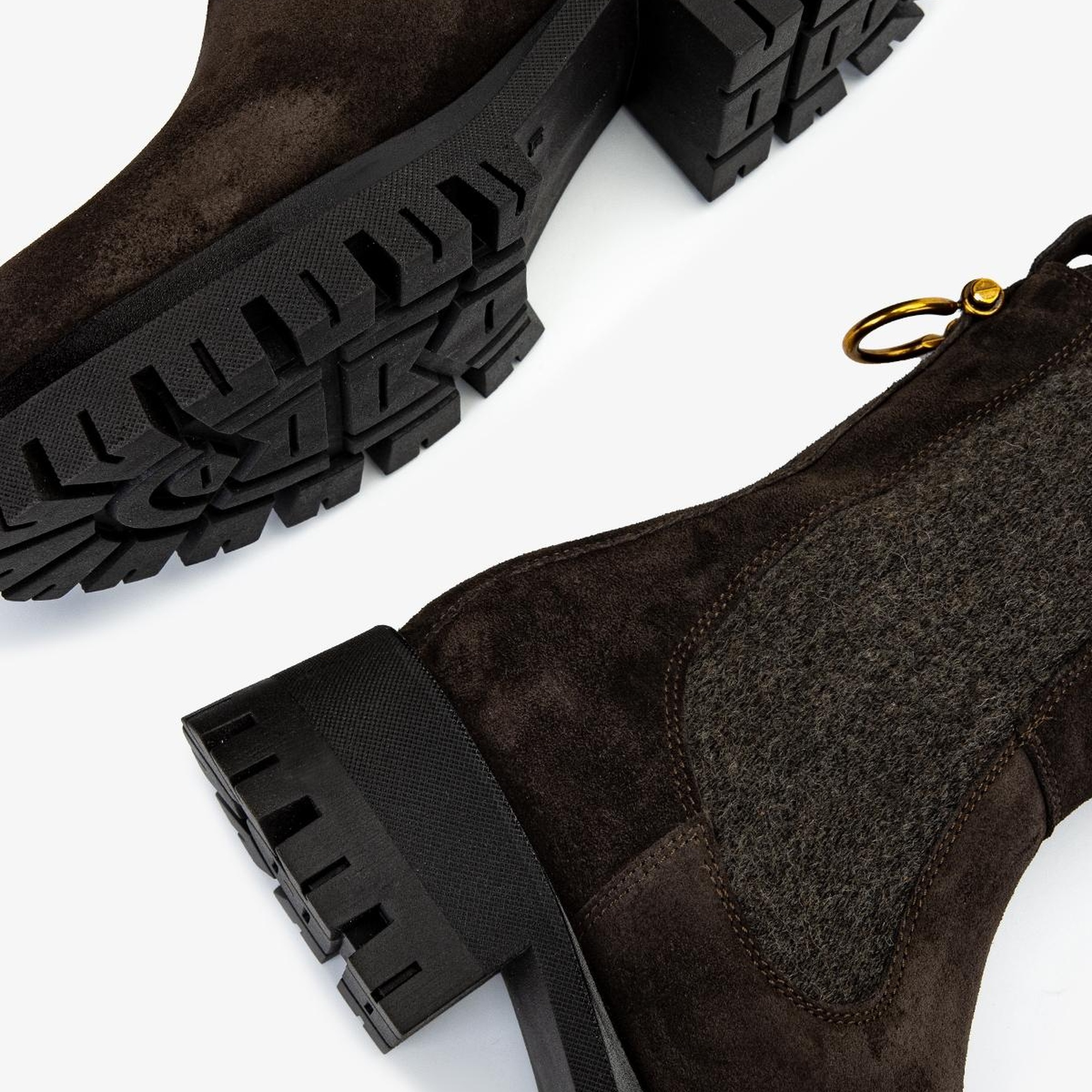 Valmenti Kadın Hakiki Deri Gri Düz Bot