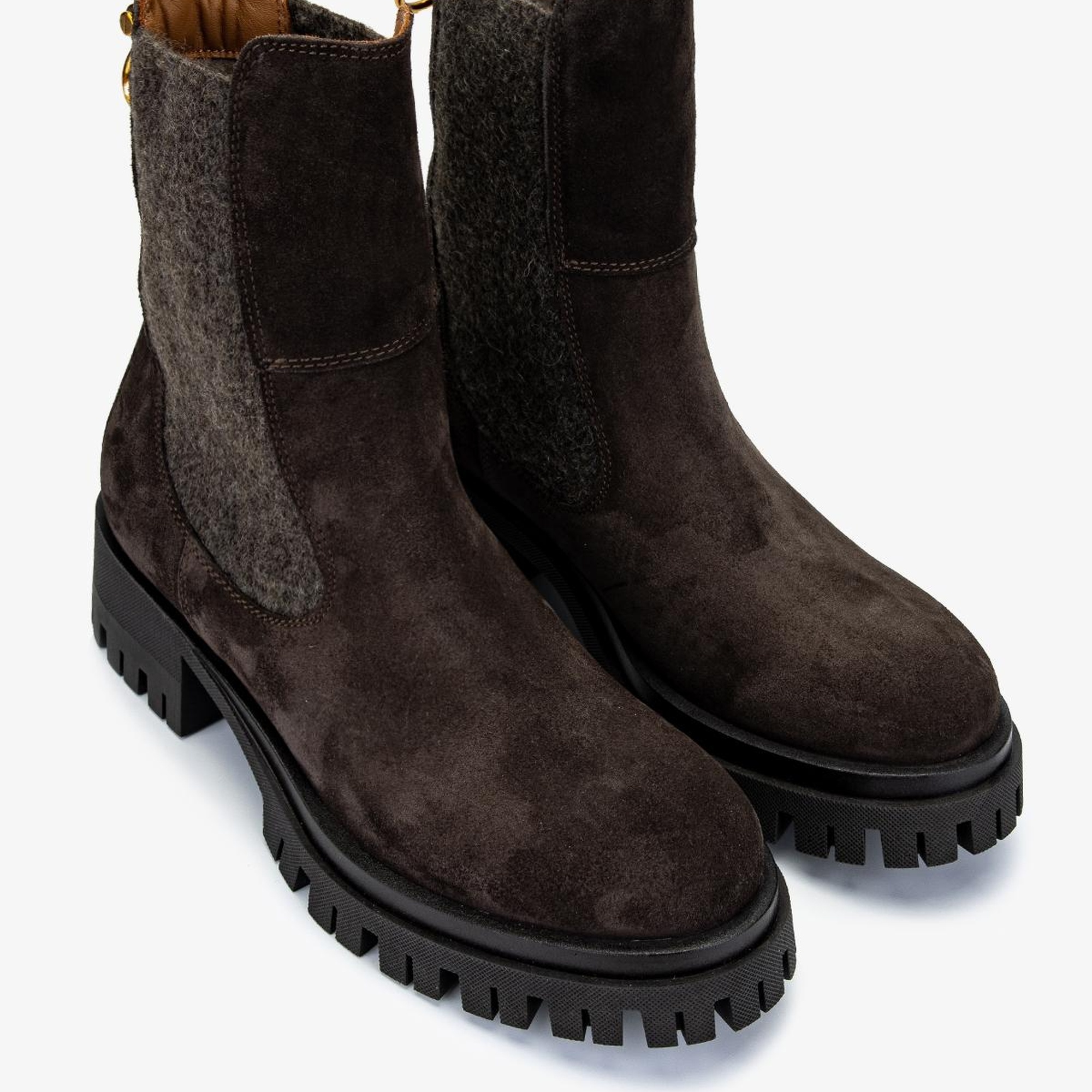 Valmenti Kadın Hakiki Deri Gri Düz Bot