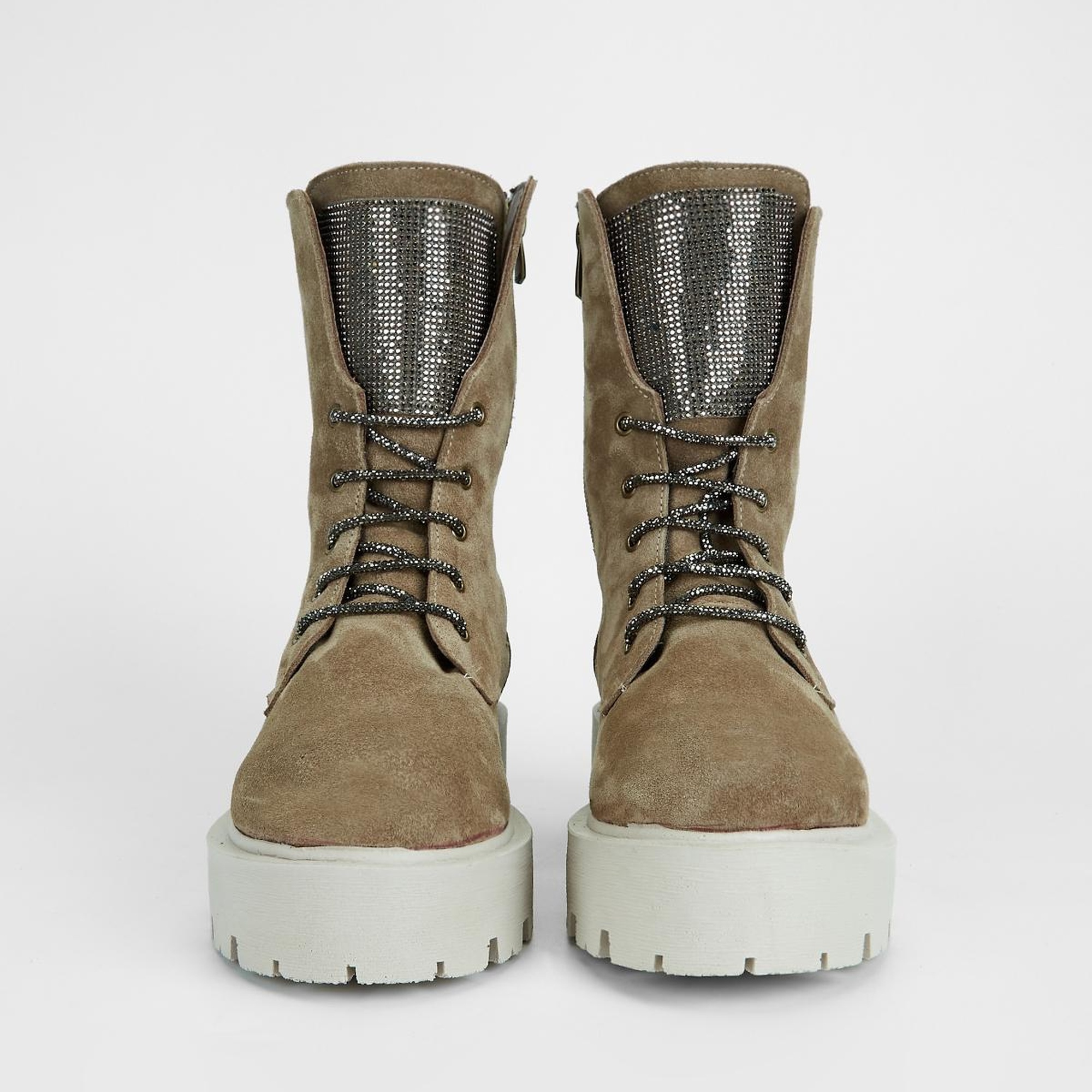 Valmenti Nagy Kadın Vizon Süet Hakiki Deri Casual Bot