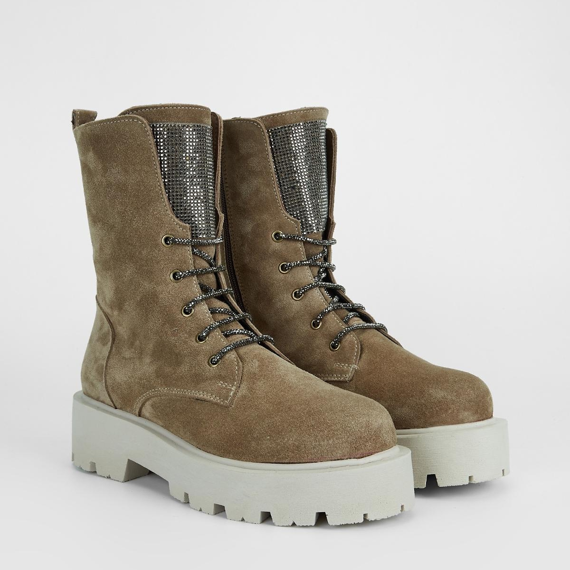 Valmenti Nagy Kadın Vizon Süet Hakiki Deri Casual Bot