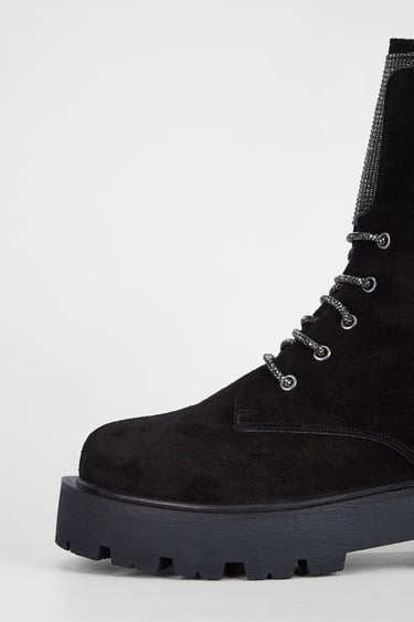  Valmenti Nagy Kadın Siyah Süet Hakiki Deri Casual Bot