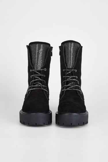  Valmenti Nagy Kadın Siyah Süet Hakiki Deri Casual Bot
