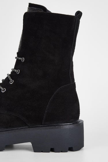  Valmenti Nagy Kadın Siyah Süet Hakiki Deri Casual Bot