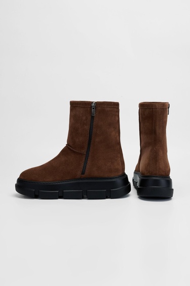  Valmenti Kadın Tütün Hakiki Deri Casual Bot