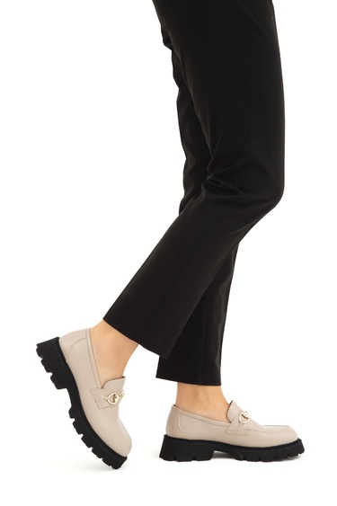  Tamer Tanca Kadın Hakiki Deri Vizon Loafer Ayakkabı