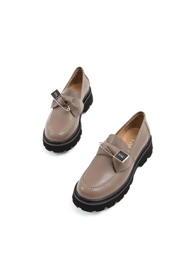  Tamer Tanca Kadın Hakiki Deri Vizon Loafer Ayakkabı