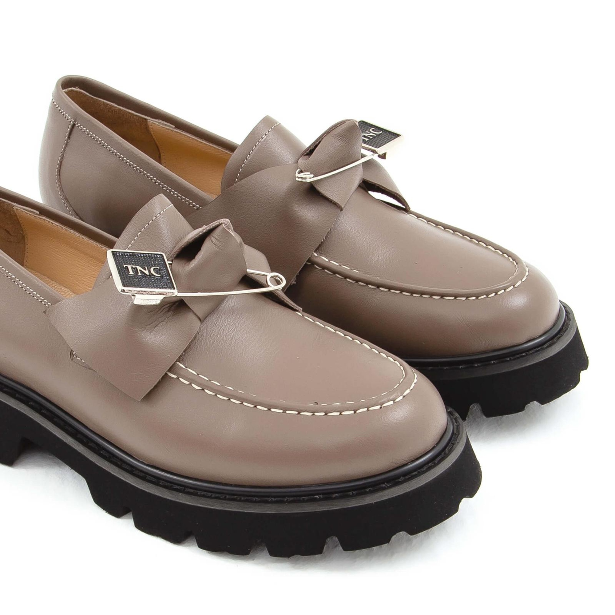 Tamer Tanca Kadın Hakiki Deri Vizon Loafer Ayakkabı