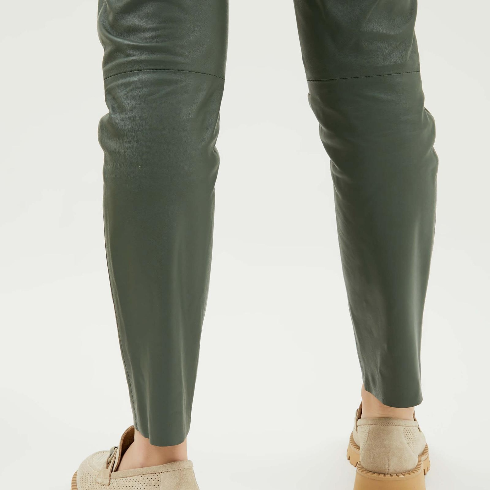 Tamer Tanca Kadın Hakiki Deri Taş Süet Loafer Ayakkabı