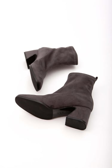  Tamer Tanca Kadın Hakiki Deri Gri Casual Bot