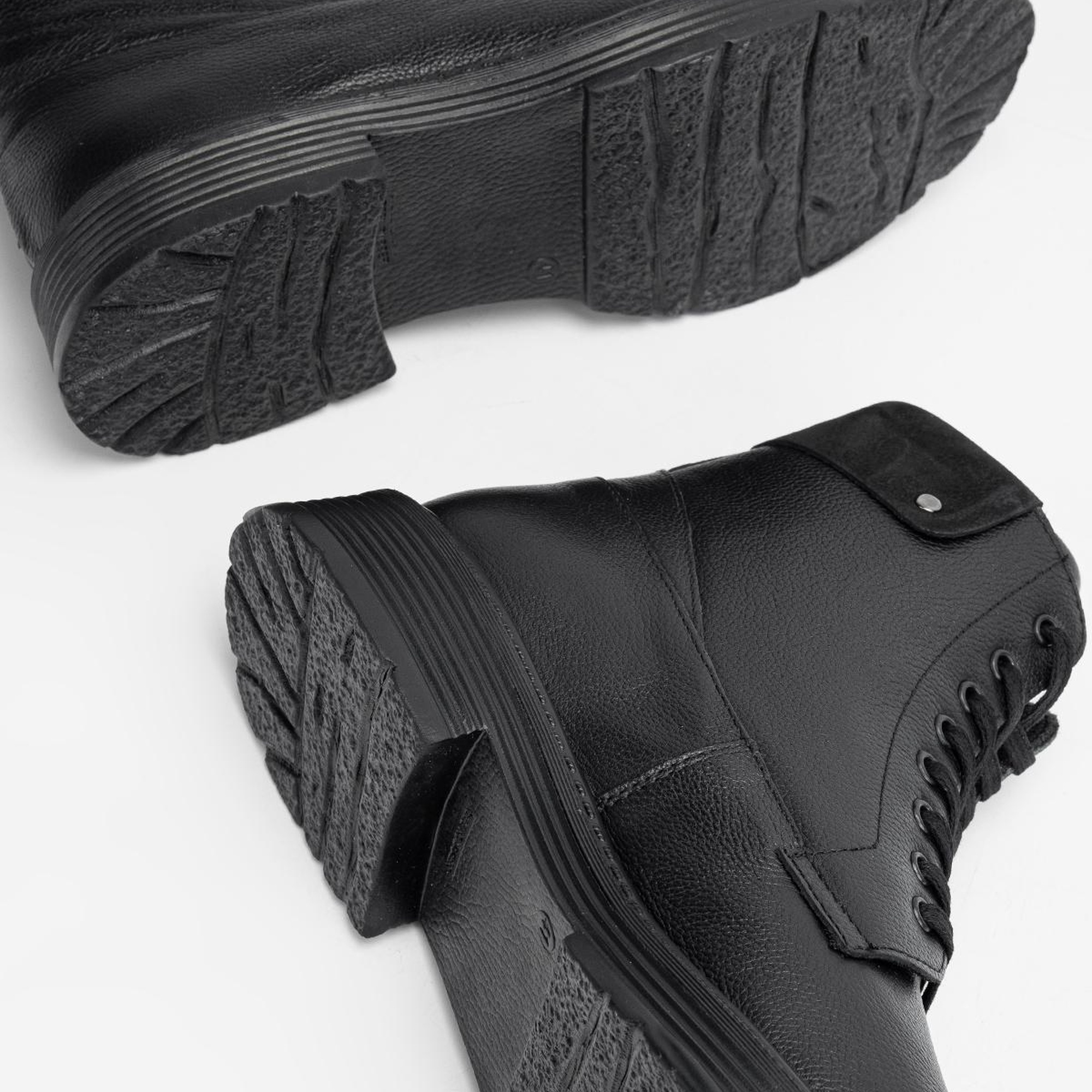 Valmenti Erkek Siyah Floter Hakiki Deri Casual Bot