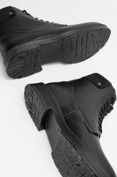  Valmenti Erkek Siyah Floter Hakiki Deri Casual Bot