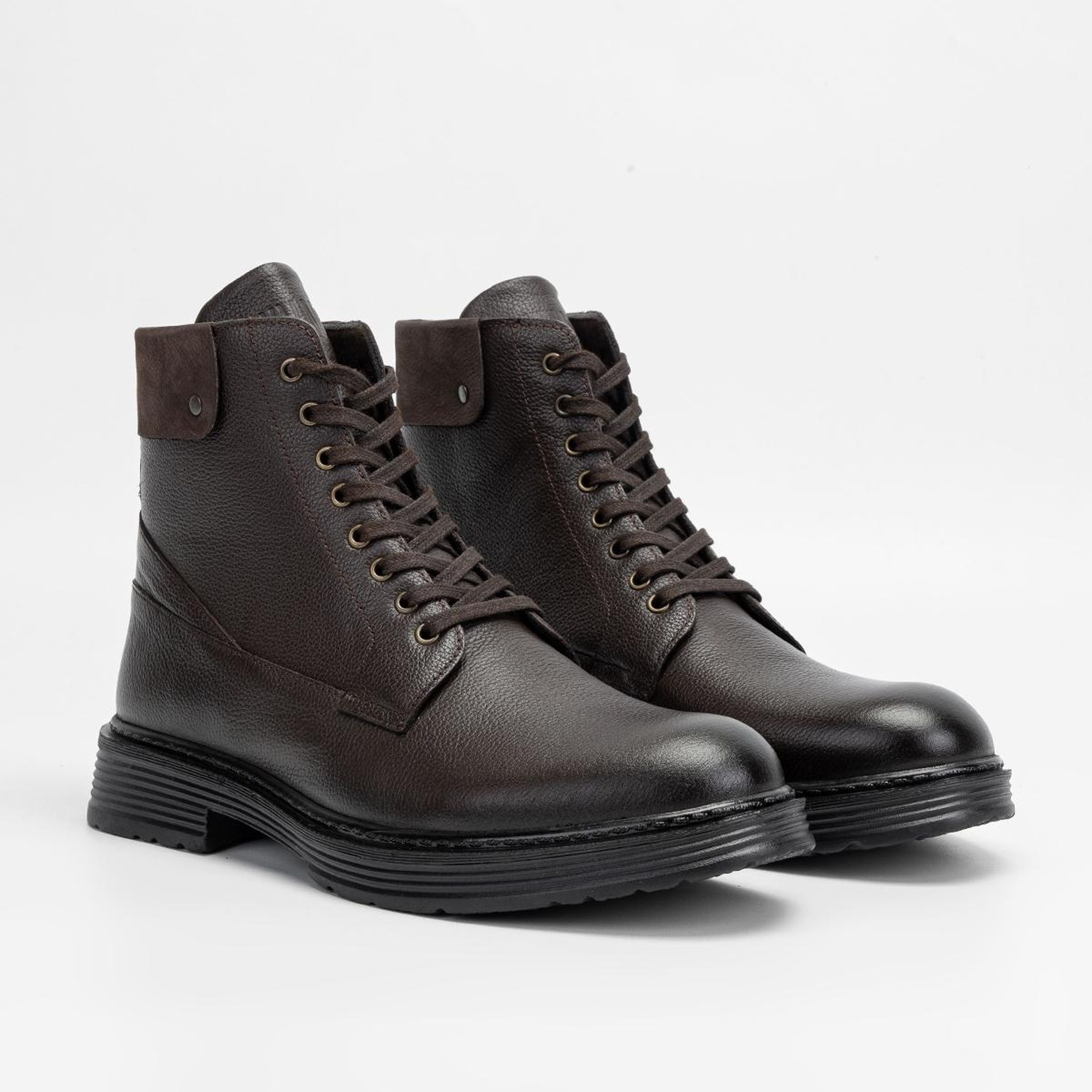 Valmenti Erkek Kahverengi Floter Hakiki Deri Casual Bot