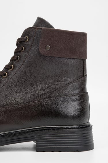  Valmenti Erkek Kahverengi Floter Hakiki Deri Casual Bot