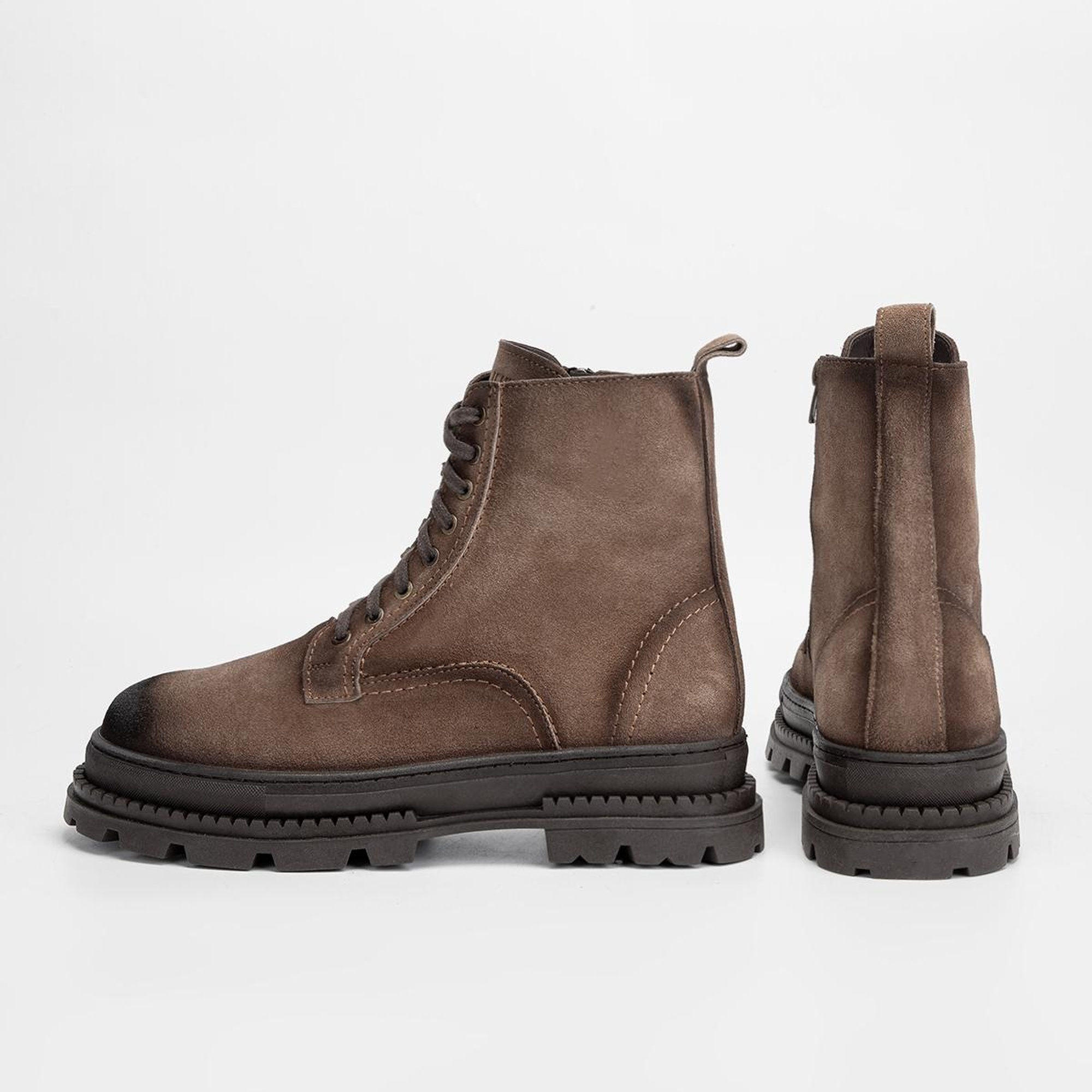 Valmenti Erkek Tarçın Süet Hakiki Deri Casual Bot