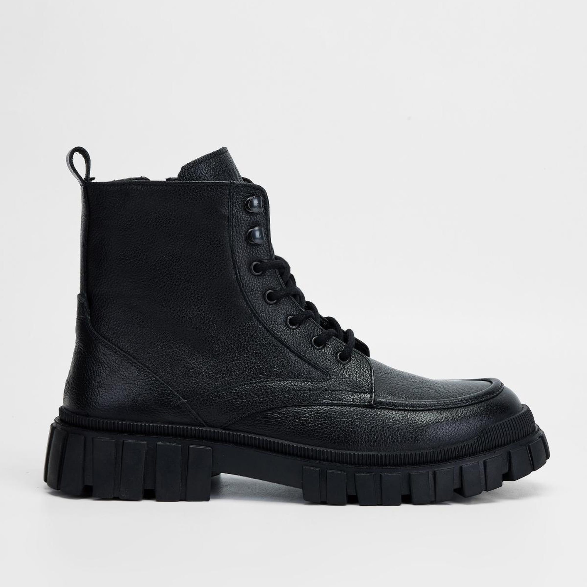 Valmenti Zenith Erkek Siyah Hakiki Deri Casual Bot